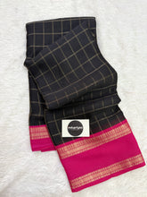 Black Pink Luxury Flow Crepe Silk