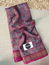 Pink Handloom Kalamkari Silk Saree with Classic Motifs