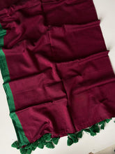 Pure Wine Mulmul Cotton Saree Everyday Ethnic Wear