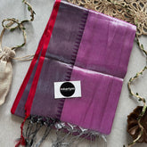 Indupriyaa Lavender Handloom Tissue Cotton saree