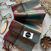 Indupriyaa Rama Handloom Tissue Cotton saree