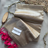 Indupriyaa Chiku Handloom Raga Tissue saree