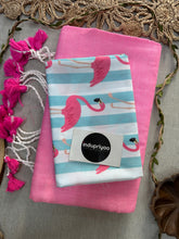 Baby Pink Handloom Cotton Saree With Bird Print Blouse
