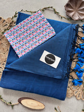 Firoji Handloom Cotton Saree With Multi Clr Print Blouse
