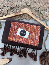 Brown Handloom Cotton Saree With Bandhej Print Blouse