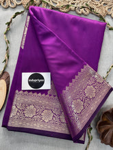 Indupriyaa Purple Handloom Soft Silk Saree With Rich Pallu