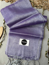 Indupriyaa Lavender Handloom Tissue Cotton Saree