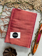 Indupriyaa Gajri Handloom Raga Tissue Cotton Saree