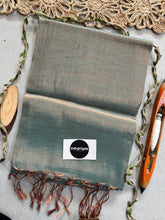 Indupriyaa Green Gold Handloom Raga Tissue Cotton Saree