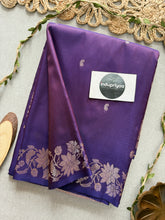 Indupriyaa Purple  Handloom Soft Silk Saree With Rich Pallu