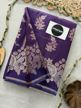 Indupriyaa Purple Handloom Soft Silk Saree With Rich Pallu