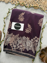 Indupriyaa Wine Handloom Soft Silk Saree With Rich Pallu