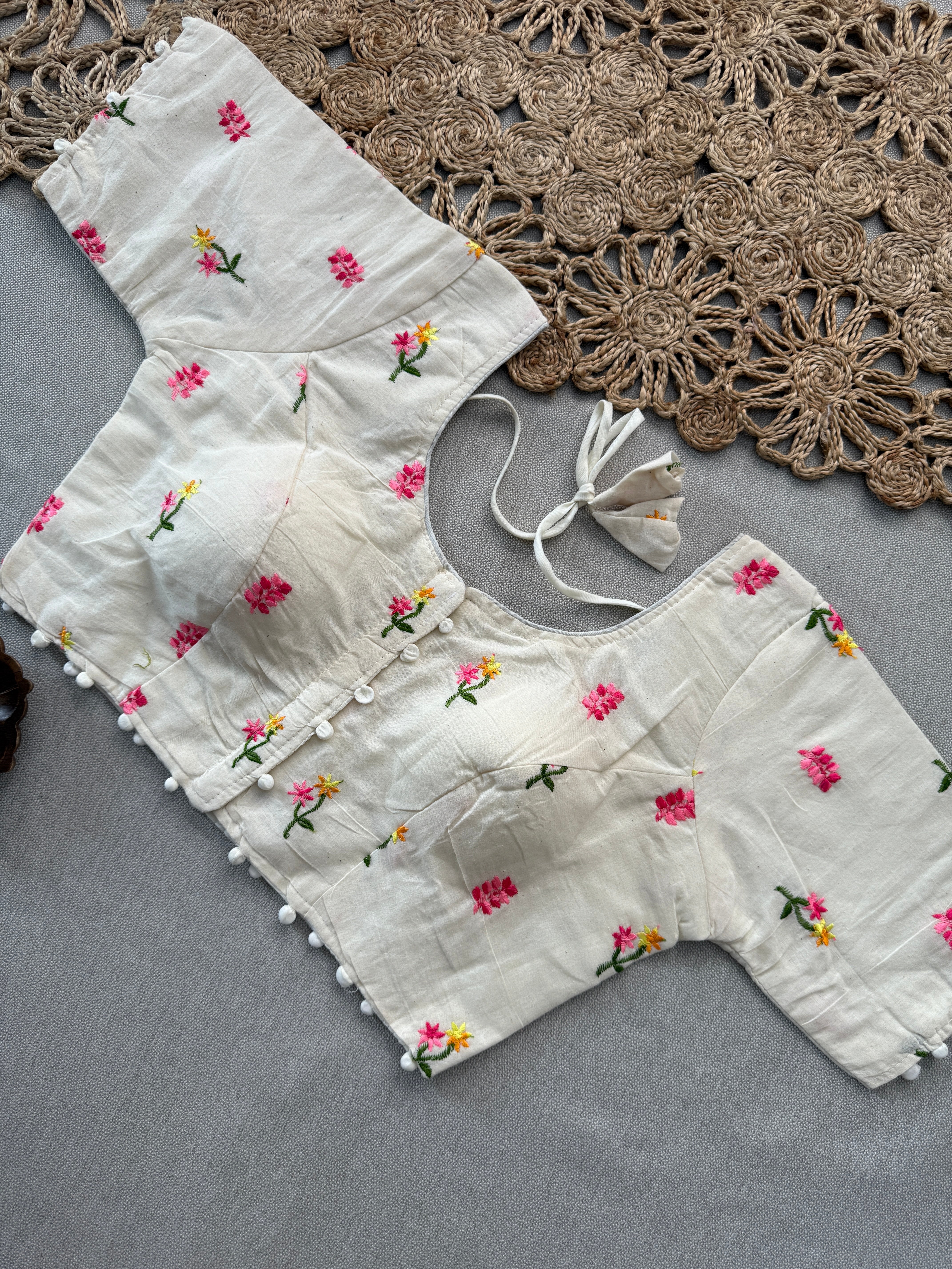 Handloom Khadi Saree with Modern Ready Blouse – Stylish Pink