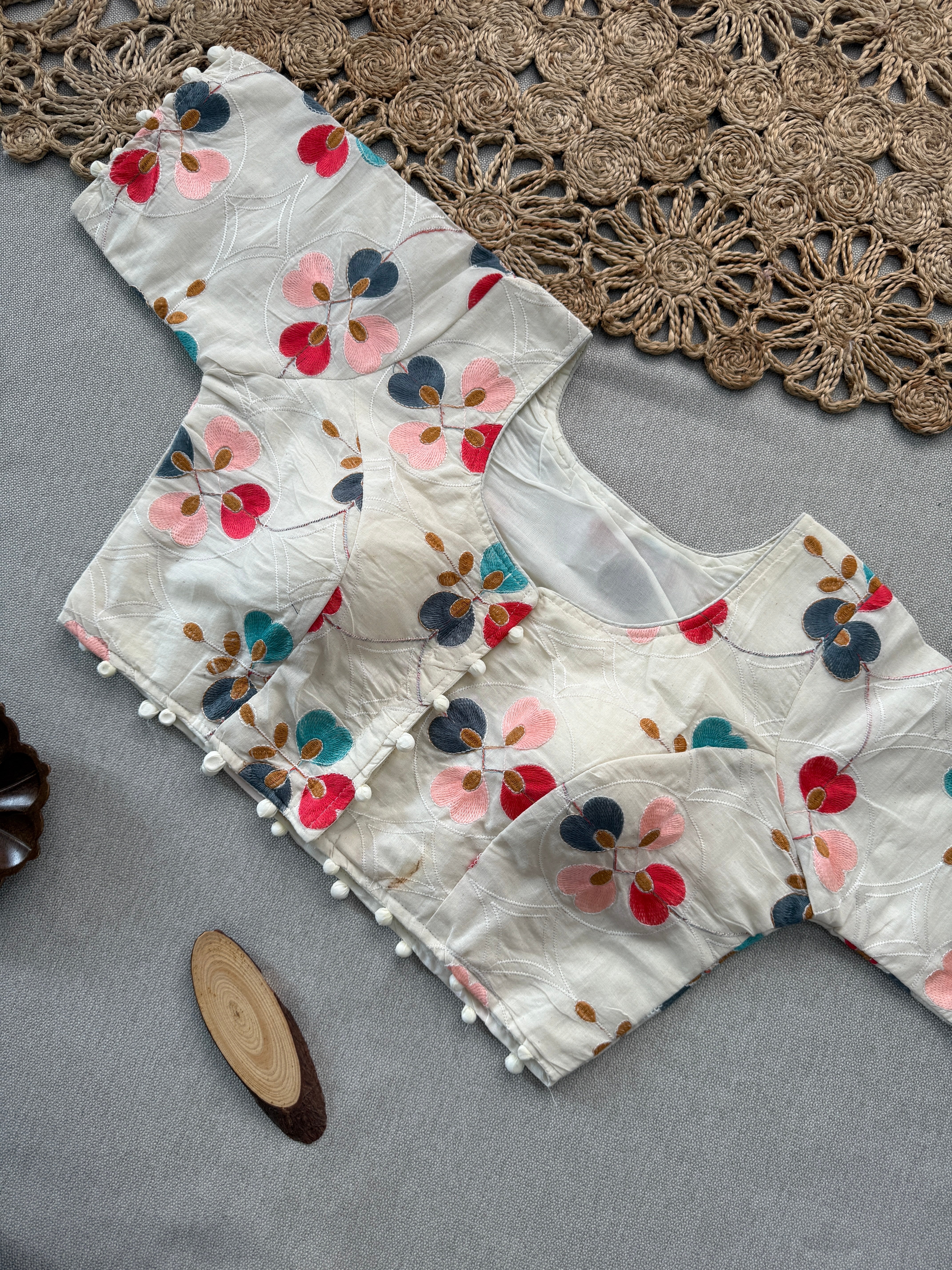 Graceful Handloom Saree in Khadi Cotton with Blouse – Elegant Rama
