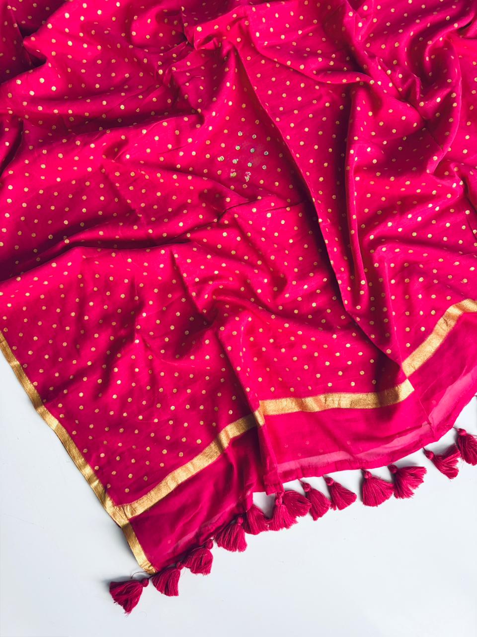 Handloom Pink Mul Mul Cotton Saree with Elegant Ethnic Appeal