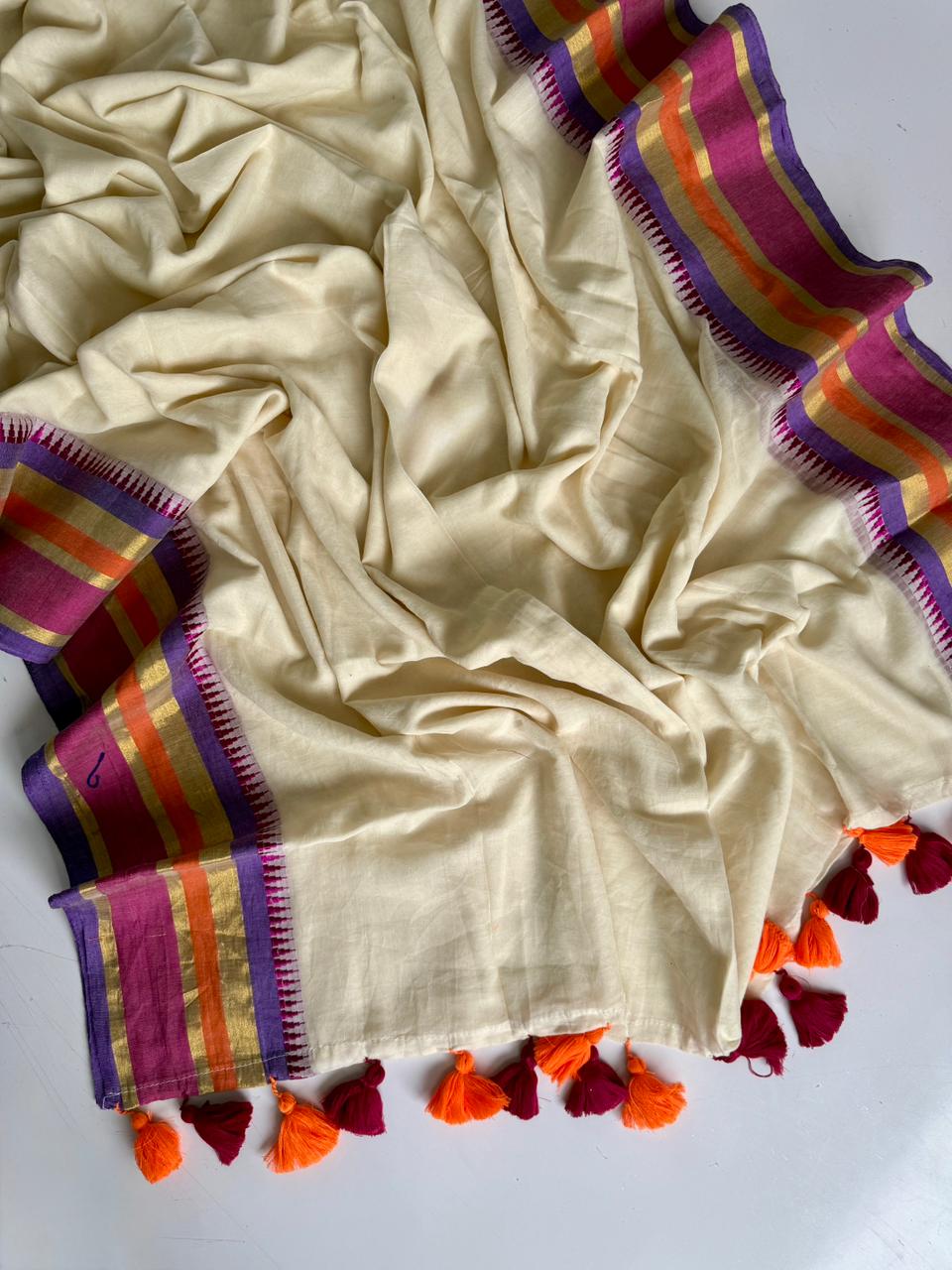 Premium Mulmul Cotton Saree Soft Fabric Collection