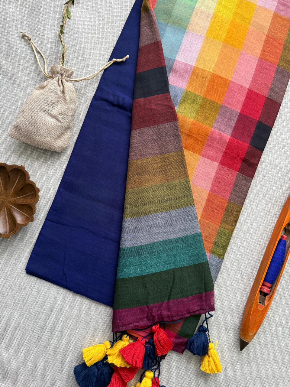 Trendy Blue Mulmul Cotton Saree Soft Everyday Wear